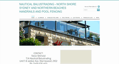 Desktop Screenshot of nauticalbalustrading.com